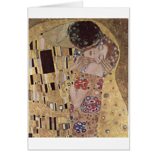 Cartão O beijo de Kilmt ""