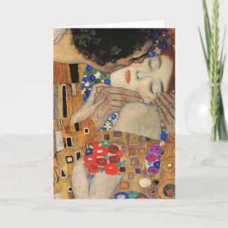 Cartão O Beijo (Detalhe) Gustav Klimt