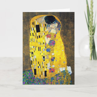 Cartão O Beijo, Gustav Klimt