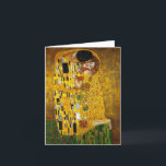 Cartão O beijo por Gustavo Klimt<br><div class="desc">O beijo por Gustavo Klimt em um notecard!</div>