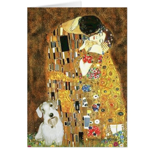 Cartão O Beijo - Sealyham Terrier (Frente)