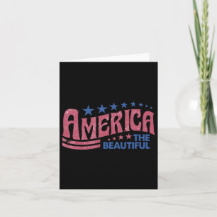Cartão O Belo Retro Vintage Americano 4 De Julho