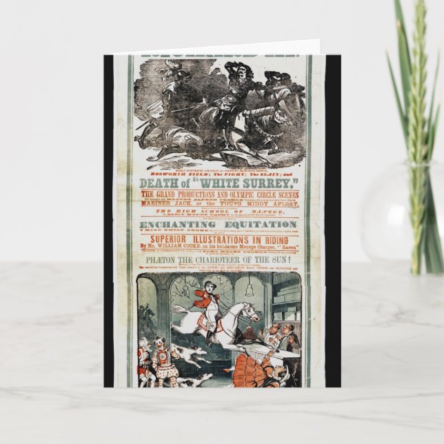 Cartão O benefício de adeus do Sr. William Cooke (Frente)