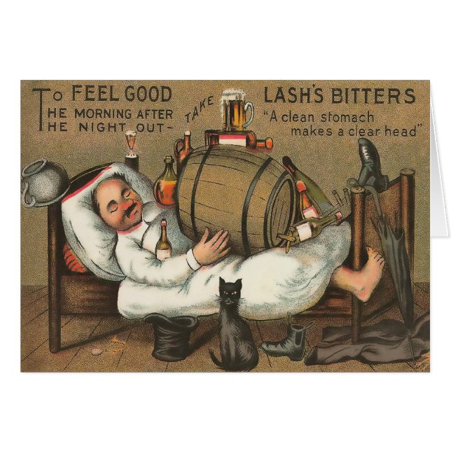 Cartão O bitters do chicote (Frente Horizontal)