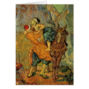 Cartão O Bom Samaritano por Vincent van Gogh