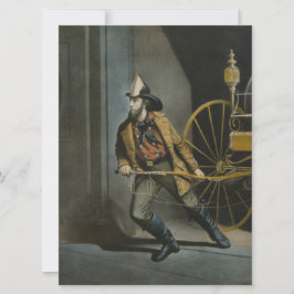 Cartão O Bombeiro Americano: Sempre Pronto