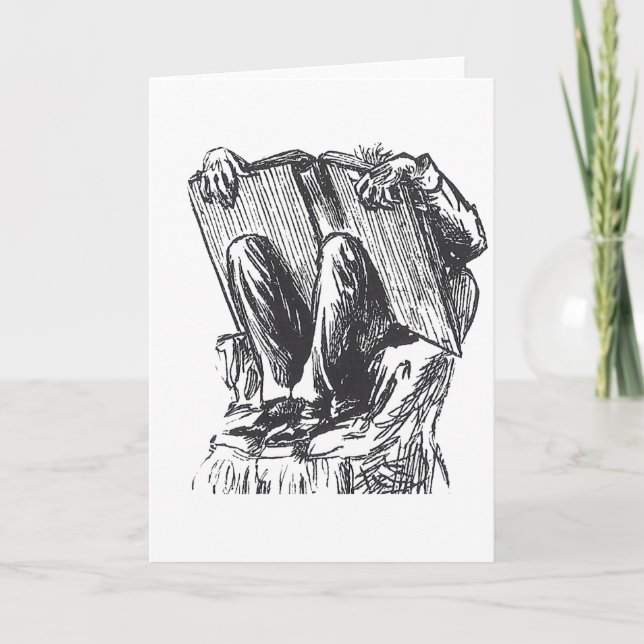 Cartão O Bookworm (Frente)