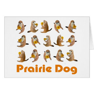 Cartão o brinquedo enchido de cão de pradaria