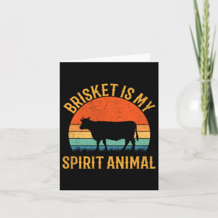 Cartão O Brisket É O Meu Animal Espirituoso