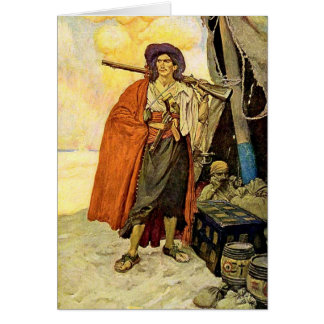 Cartão O Buccaneer - arte pirata