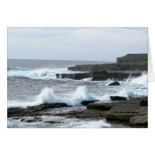Cartão O buraco, o lado atlântico de Inis Mor