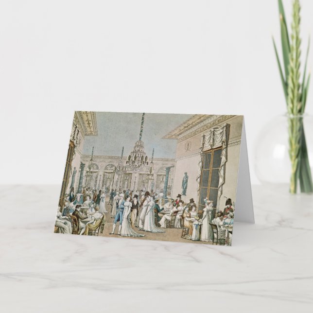 Cartão O café Frascati em 1807 (Frente)