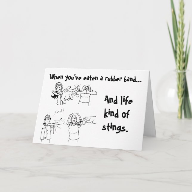 Cartão O cair em lá carda (Frente)