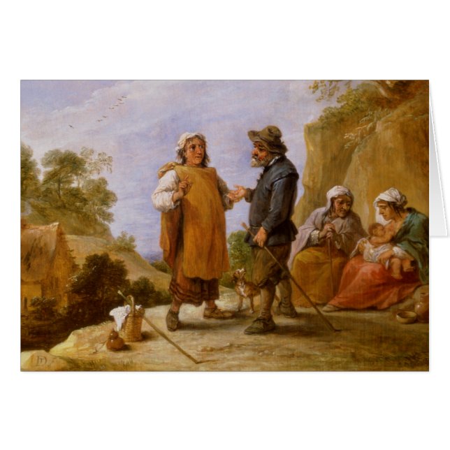 Cartão O caixa de fortuna (Frente Horizontal)