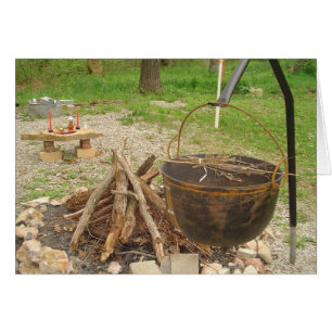 Cartão O caldeirão das bruxas