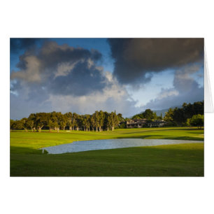 Cartão O campo de golfe Makai em Princeville