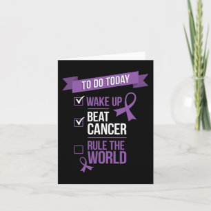 Cartão O Cancer de Bebida do acordar governa o mundo