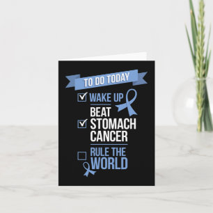 Cartão O Cancer do estômago do acordar bate o dia 1