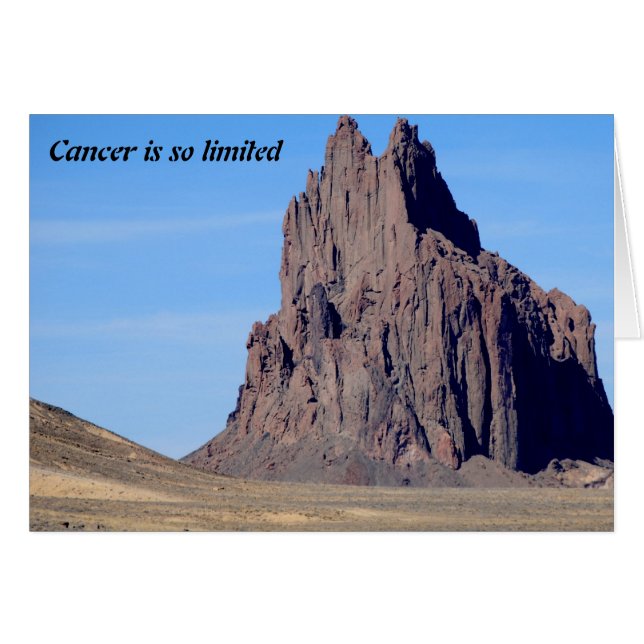 Cartão O cancer é tão limitado (Frente Horizontal)
