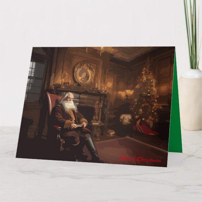 Cartão O Cantinho do Papai Noel (Frente)