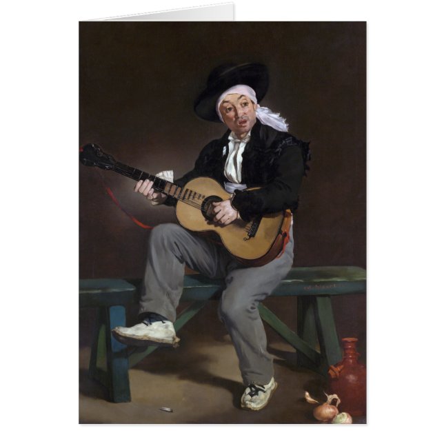 Cartão O Cantor Espanhol - Édouard Manet (Frente)