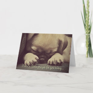 Cartão O cão de filhote de cachorro bonito obtem logo o