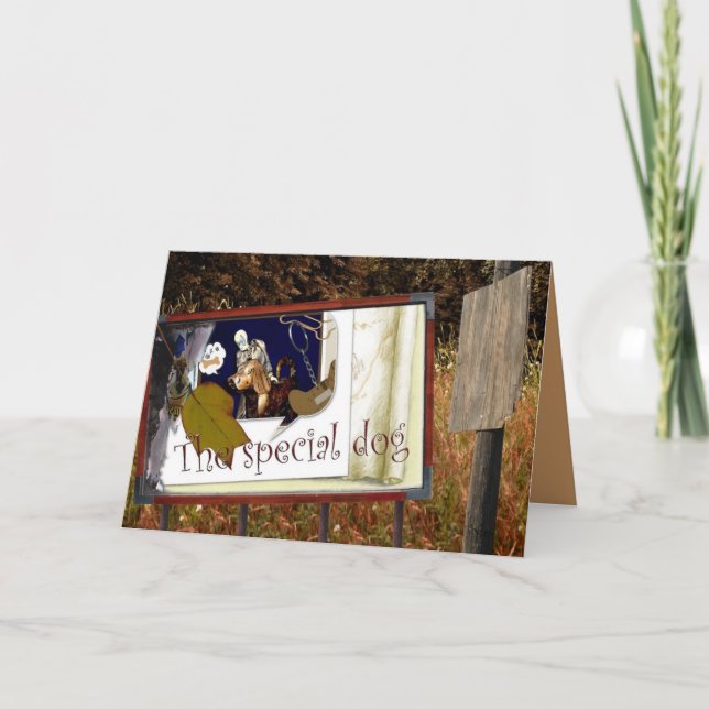 Cartão O cão especial (Frente)