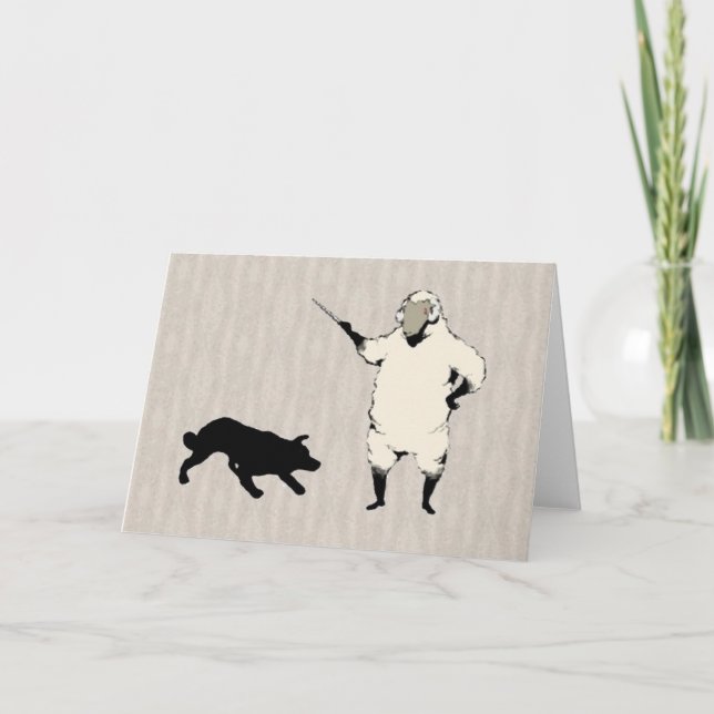 Cartão O cão Herder~A border collie Notecard (Frente)