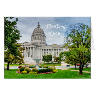 Cartão O Capitólio De Missouri Pensando Em Você