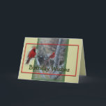 Cartão O cardeal na árvore de bordo personaliza toda a<br><div class="desc">mude as palavras na parte dianteira e no interior para toda a ocasião que você desejar. Para ver mais cartões e artigos do presente que caracterizam redbirds, vá a meus PÁSSAROS ASSORTED SECTION-CARDINALS ou datilografe o "redbird ou o cardeal" em meu searchbox perto da parte superior de meu sidebar direito...</div>