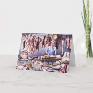 Cartão O carniceiro da família