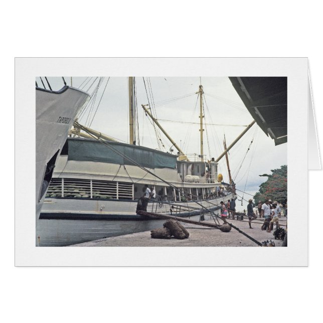 Cartão O cartão, a meia em Huahine, Polinésia Francesa (Frente Horizontal)