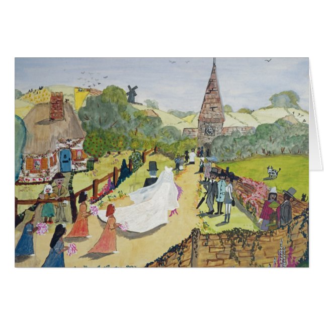 Cartão O casal feliz (Frente Horizontal)