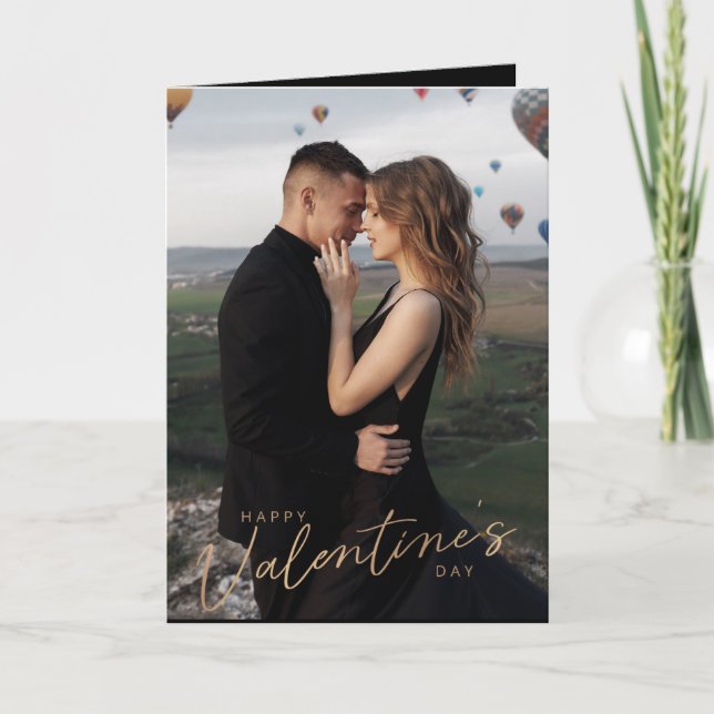 Cartão O Casal moderno ama Namorados de fotos (Frente)