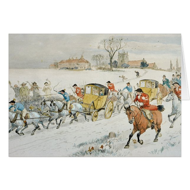 Cartão O casamento da madeira de Diana: retorno da igreja (Frente Horizontal)