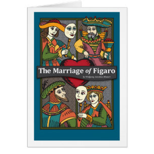 Cartão O casamento de Figaro, ópera