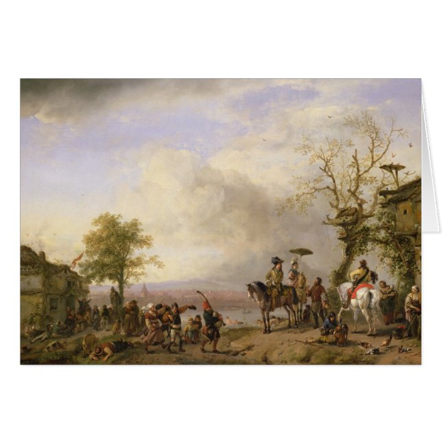 Cartão O casamento do camponês (Frente Horizontal)