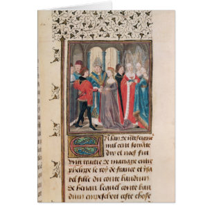 Cartão O casamento do rei de Philippe Auguste de France