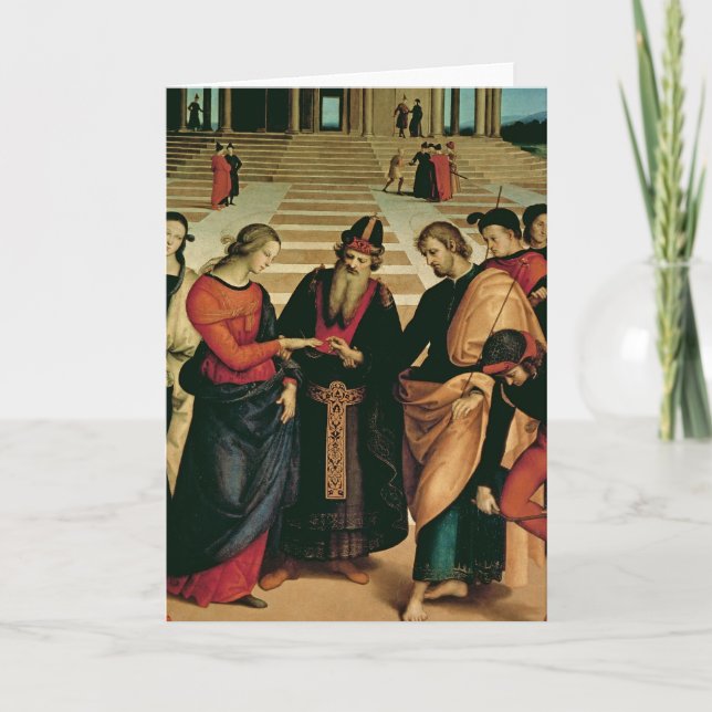 Cartão O casamento do Virgin, 1504 (Frente)