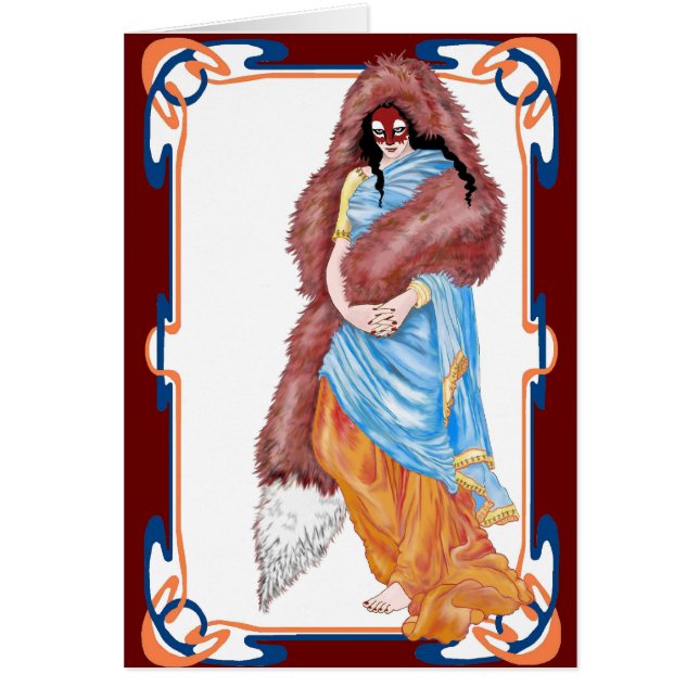 Cartão o casamento dos kitsune (Frente)