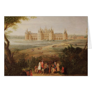 Cartão O castelo de Chambord, 1722