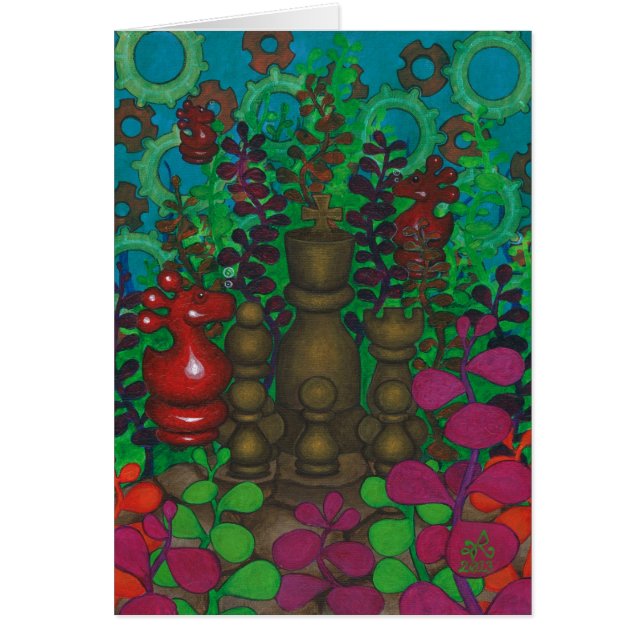 Cartão O castelo de três reis dos cavaleiros @ (Frente)