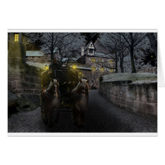 Cartão O castelo dos Cavaleiros Renascentistas Medieval