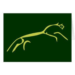 Cartão O cavalo branco de Uffington