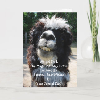Cartão O Cavalo de Aniversário Mágico