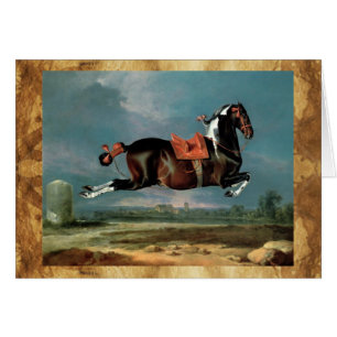 Cartão O Cavalo Piebald "Cehero' Empinando