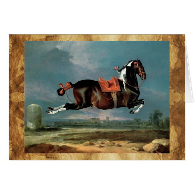 Cartão O Cavalo Piebaldo "Ceheroína" (Frente Horizontal)