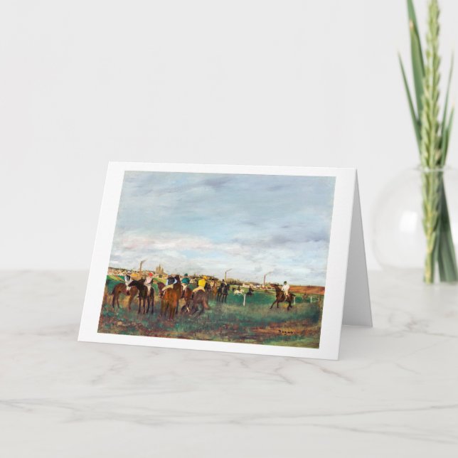 Cartão O Cavalo Race, Edgar Degas (Frente)