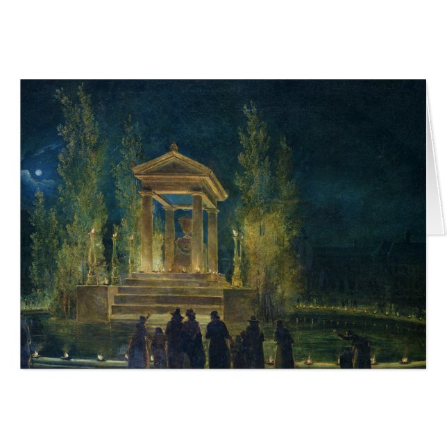 Cartão O Cenotaph de Jean-jacques Rousseau (Frente Horizontal)