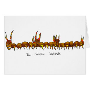 Cartão O centípede do centípede